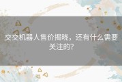 交交机器人售价揭晓，还有什么需要关注的？