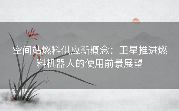 空间站燃料供应新概念:卫星推进燃料机器人的使用前景展望 空间站燃料供应新概念:卫星推进燃料机器人的使用前景展望