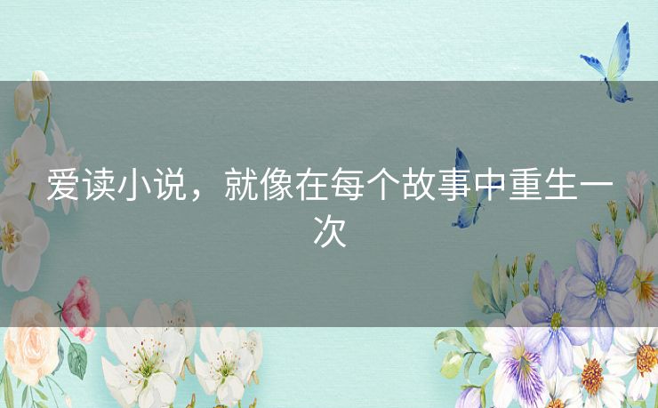 爱读小说,就像在每个故事中重生一次 爱读小说,就像在每个故事中重生一次