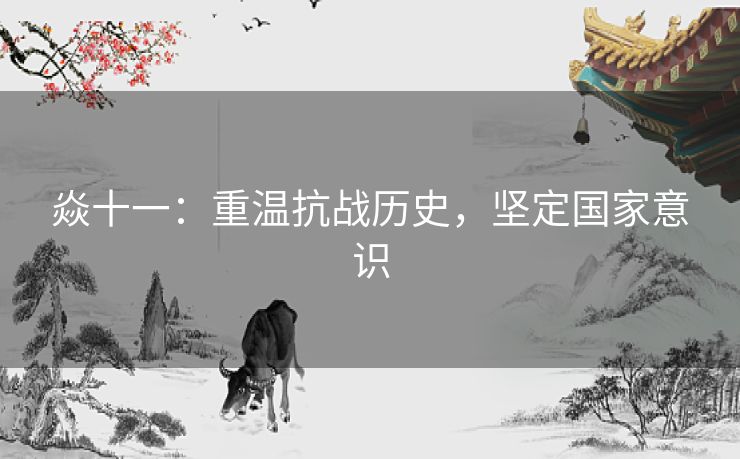 焱十一：重温抗战历史，坚定国家意识