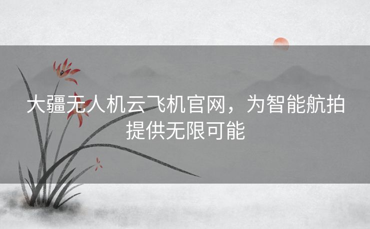 大疆无人机云飞机官网,为智能航拍提供无限可能 大疆无人机云飞机官网,为智能航拍提供无限可能