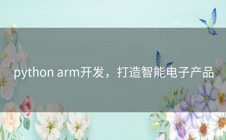 python arm开发,打造智能电子产品 python arm开发,打造智能电子产品