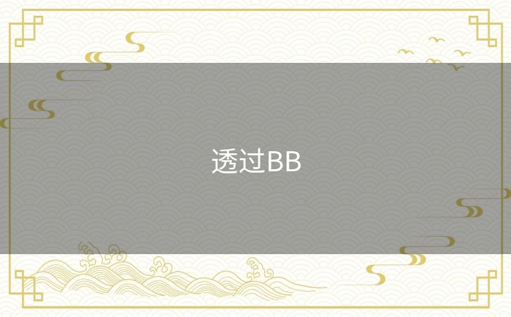 透过BB 透过BB