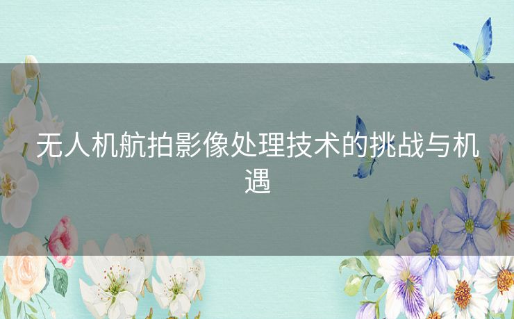 无人机航拍影像处理技术的挑战与机遇 无人机航拍影像处理技术的挑战与机遇