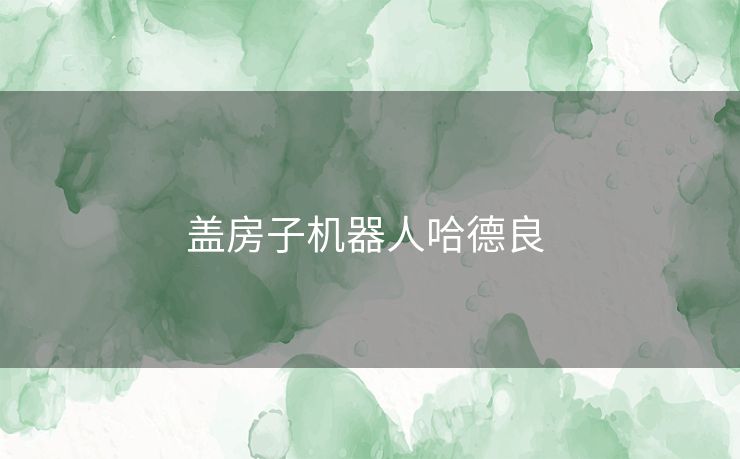 盖房子机器人哈德良 盖房子机器人哈德良