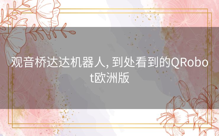 观音桥达达机器人, 到处看到的QRobot欧洲版